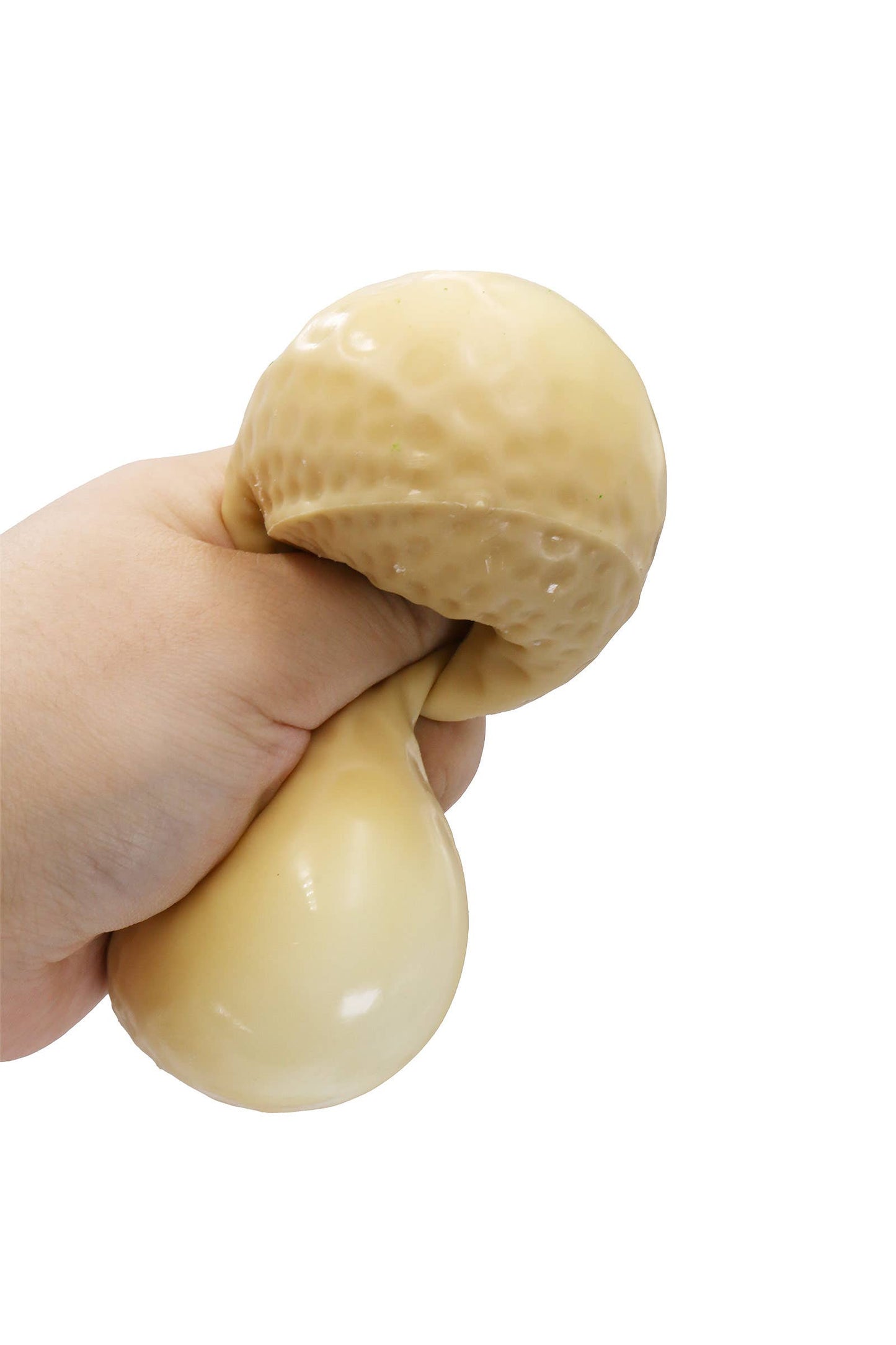 Peanut Fluffy Slime Filled Squishy Stress Relief Toy: BEIGE
