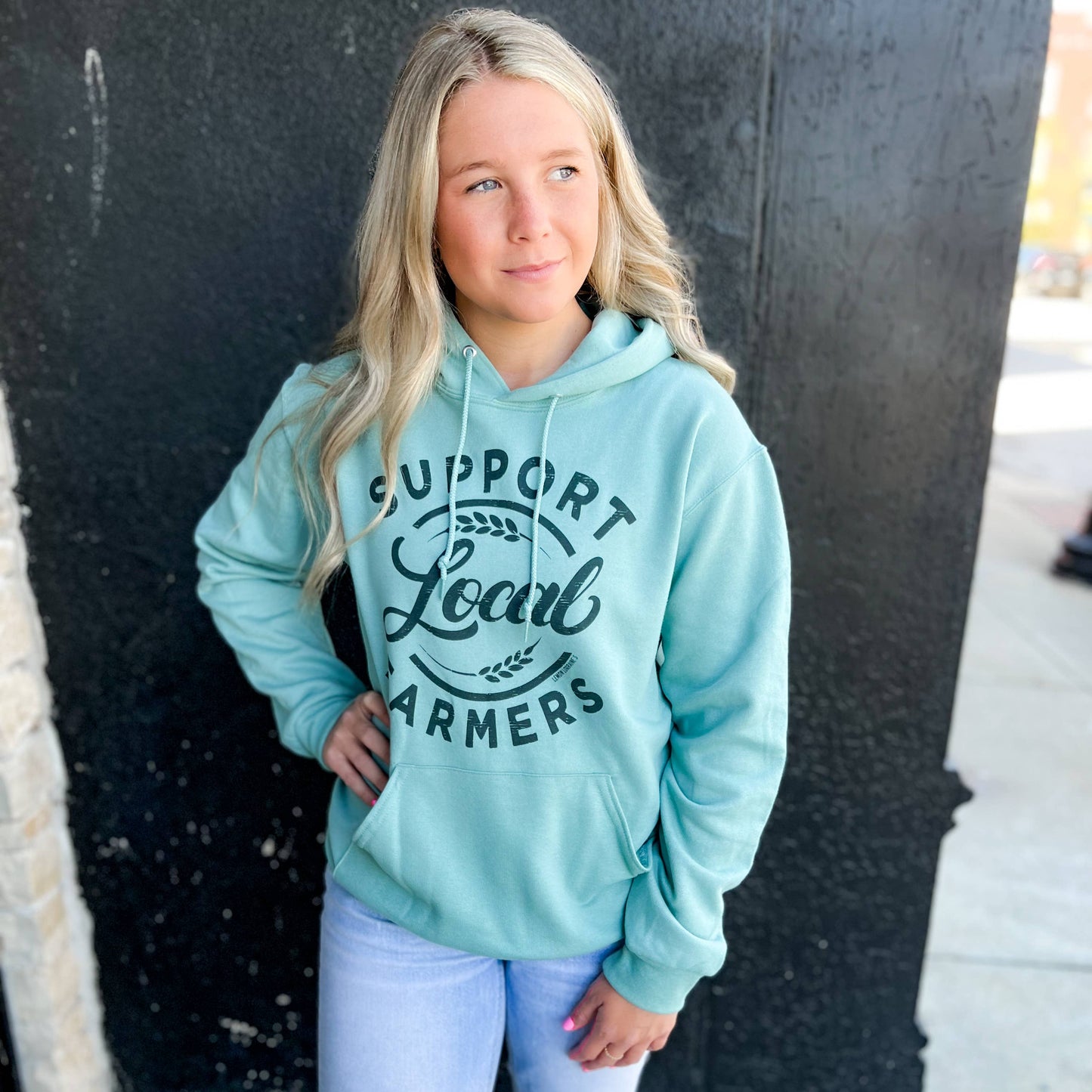 SUPPORT LOCAL FARMERS - Sage Hoodies
