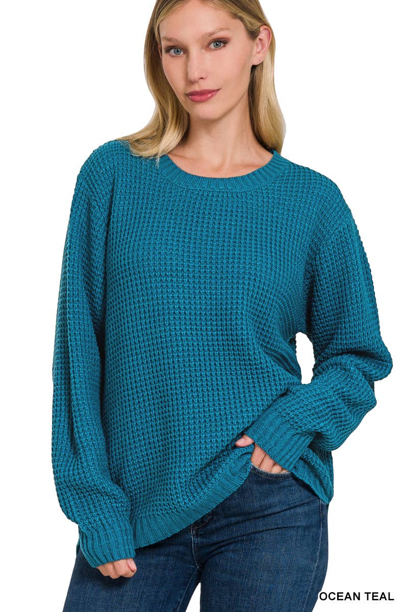 Waffle Sweater: Chocolate