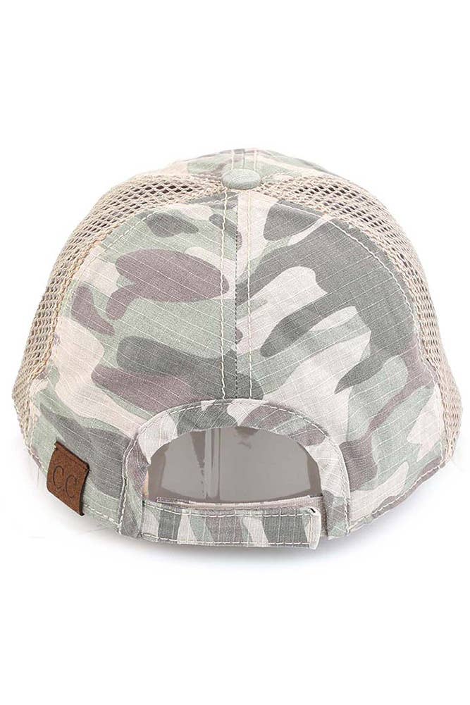 C.C American Flag Embroidery Camo Baseball Hat