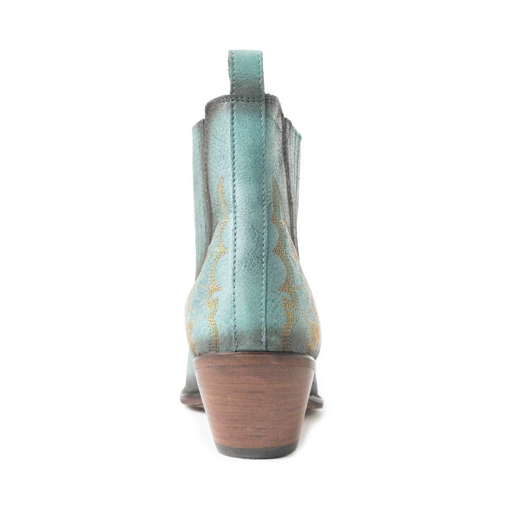 Dearling Ranch Booties In Teal: Teal / 9