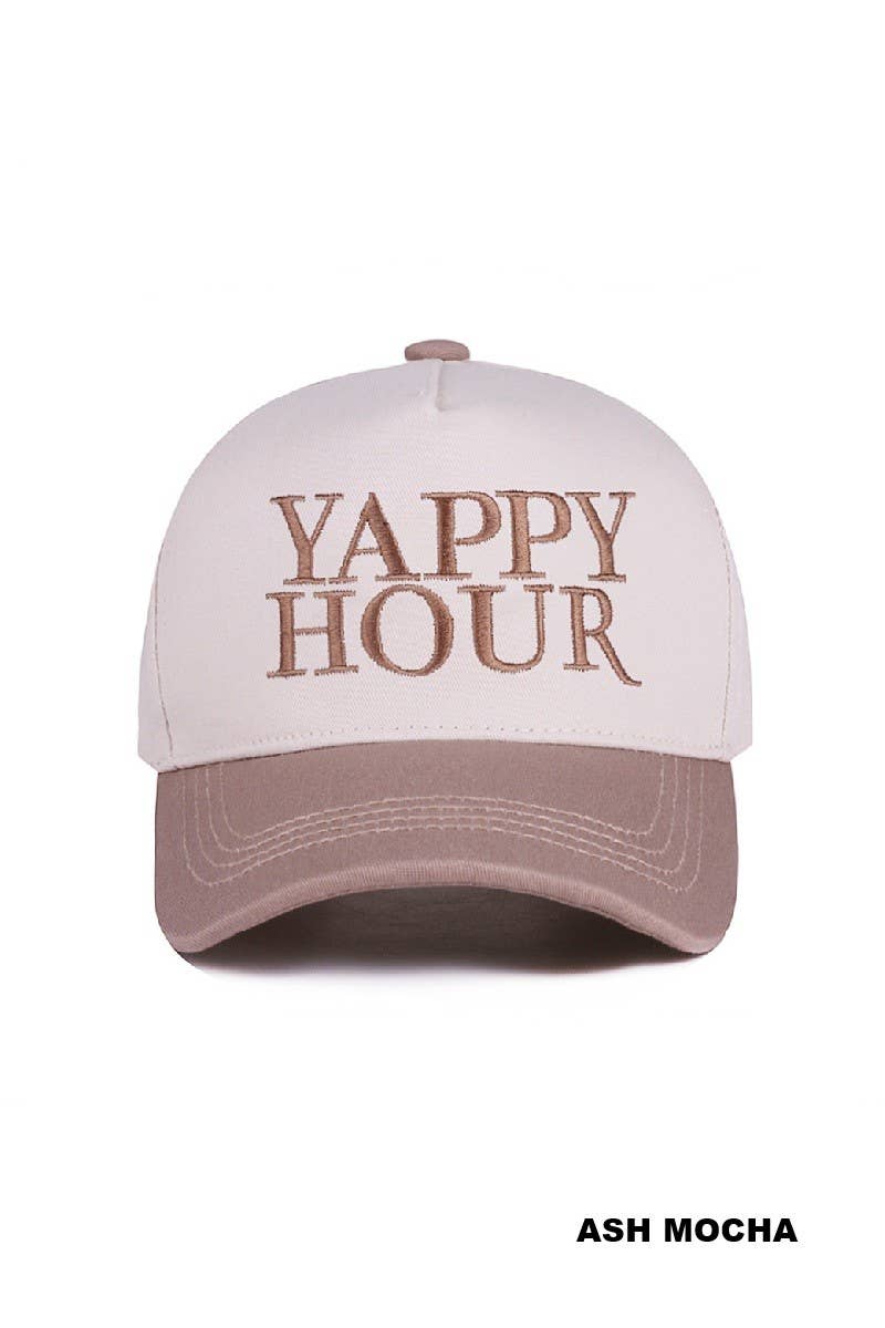 Yappy Hour Two Tone Canvas Cotton Cap