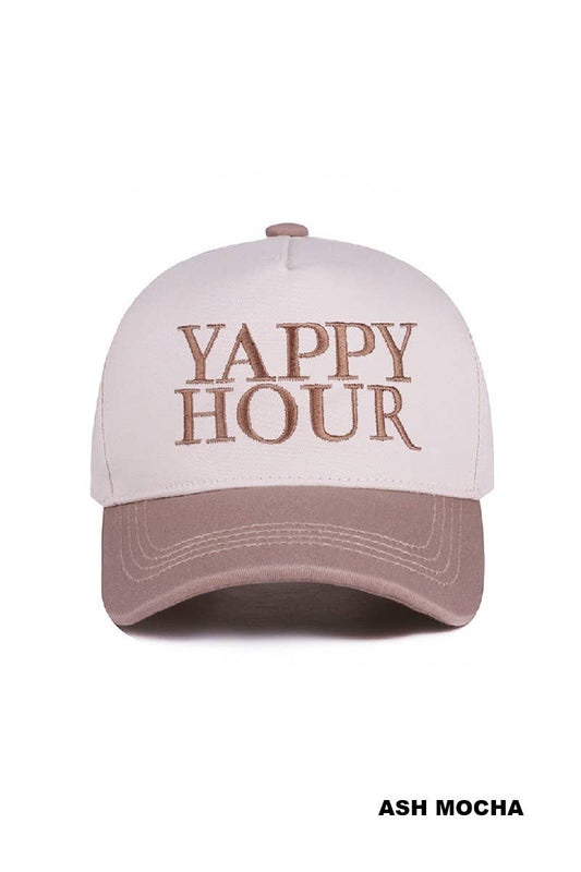 Yappy Hour Two Tone Canvas Cotton Cap