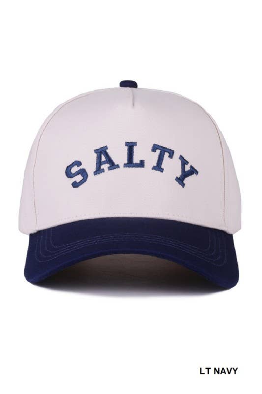 Salty Two-tone Canvas Cotton Cap: ASH MOCHA