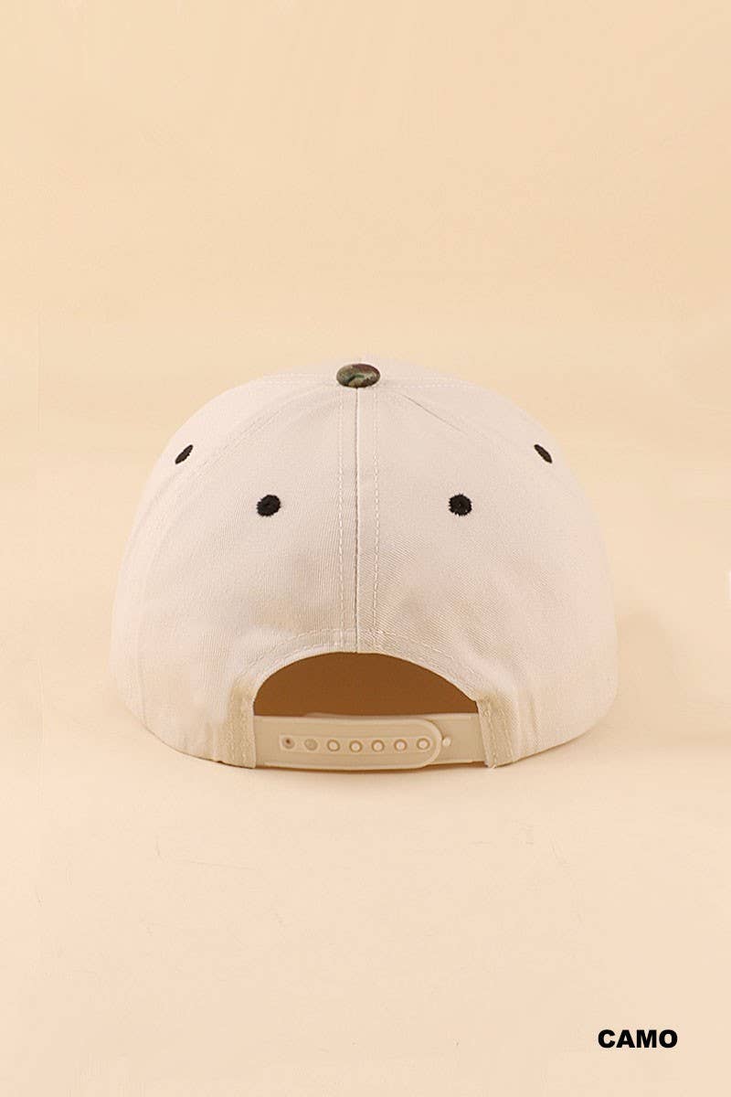 Boy Mom Two Tone Snapback Hat: ZEBRA