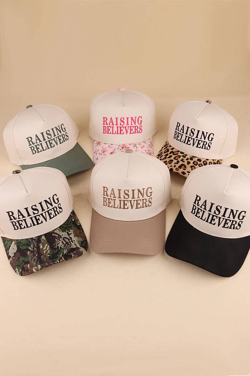 Raising Believers Two Tone Cotton Hat: CAMO