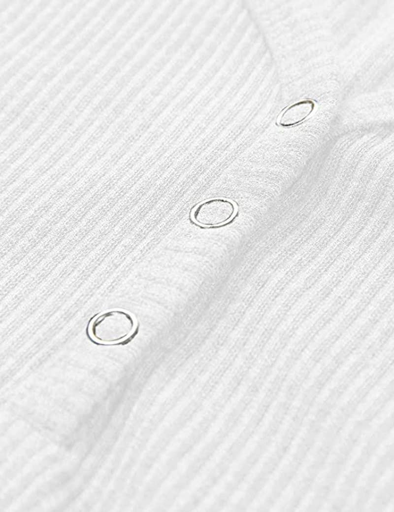 SOLID COLOR V-NECK BREASTED SLIM-FIT KNIT TANK