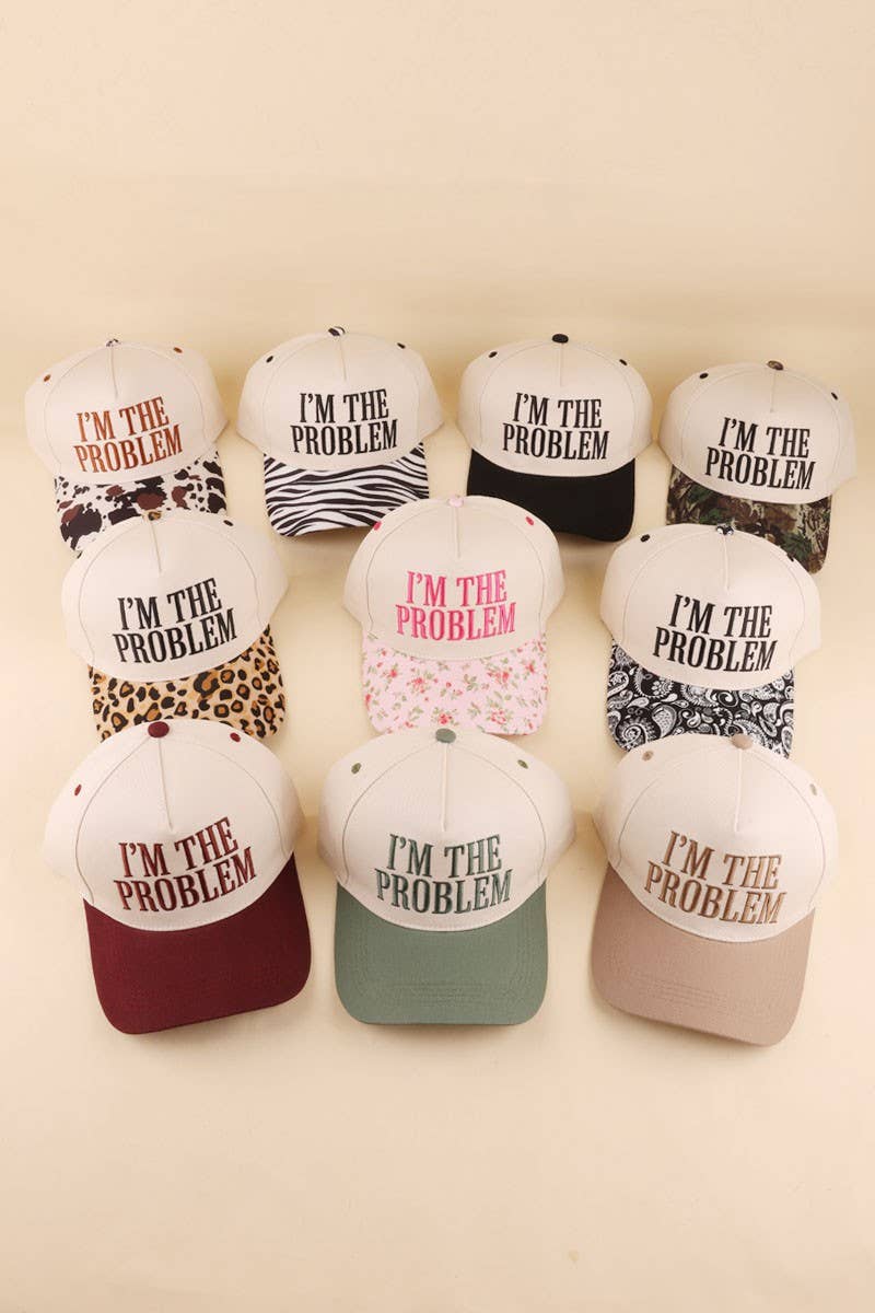 I'm The Problem Two Tone Snapback Hat: CAMO