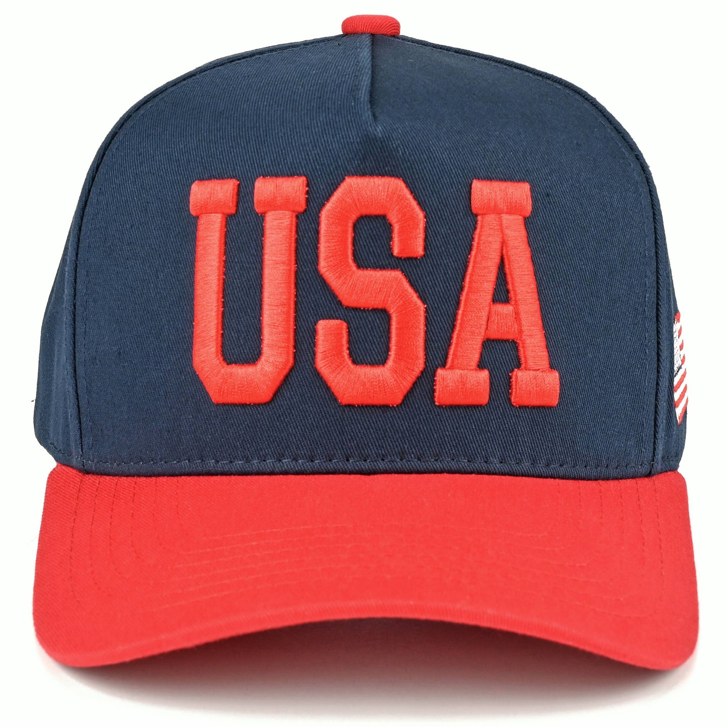 C.C Two-Tone Flag Letter on Two Tone Trucker Hat