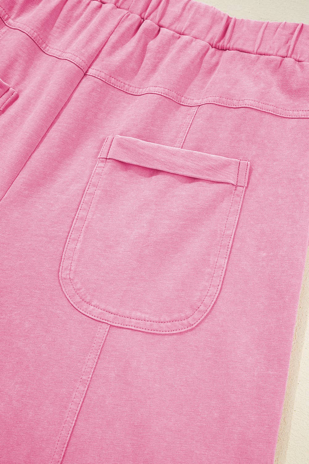 Mineral Wash Exposed Seam Wide Leg Cargo Pansts (S-XL)