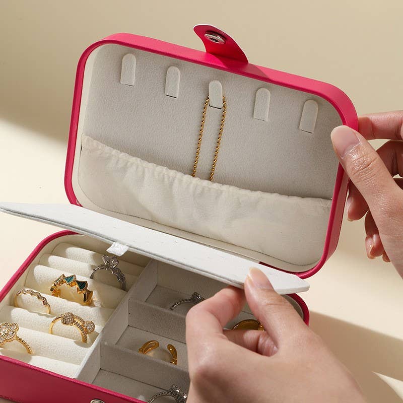 Jewelry organizer travel case, large