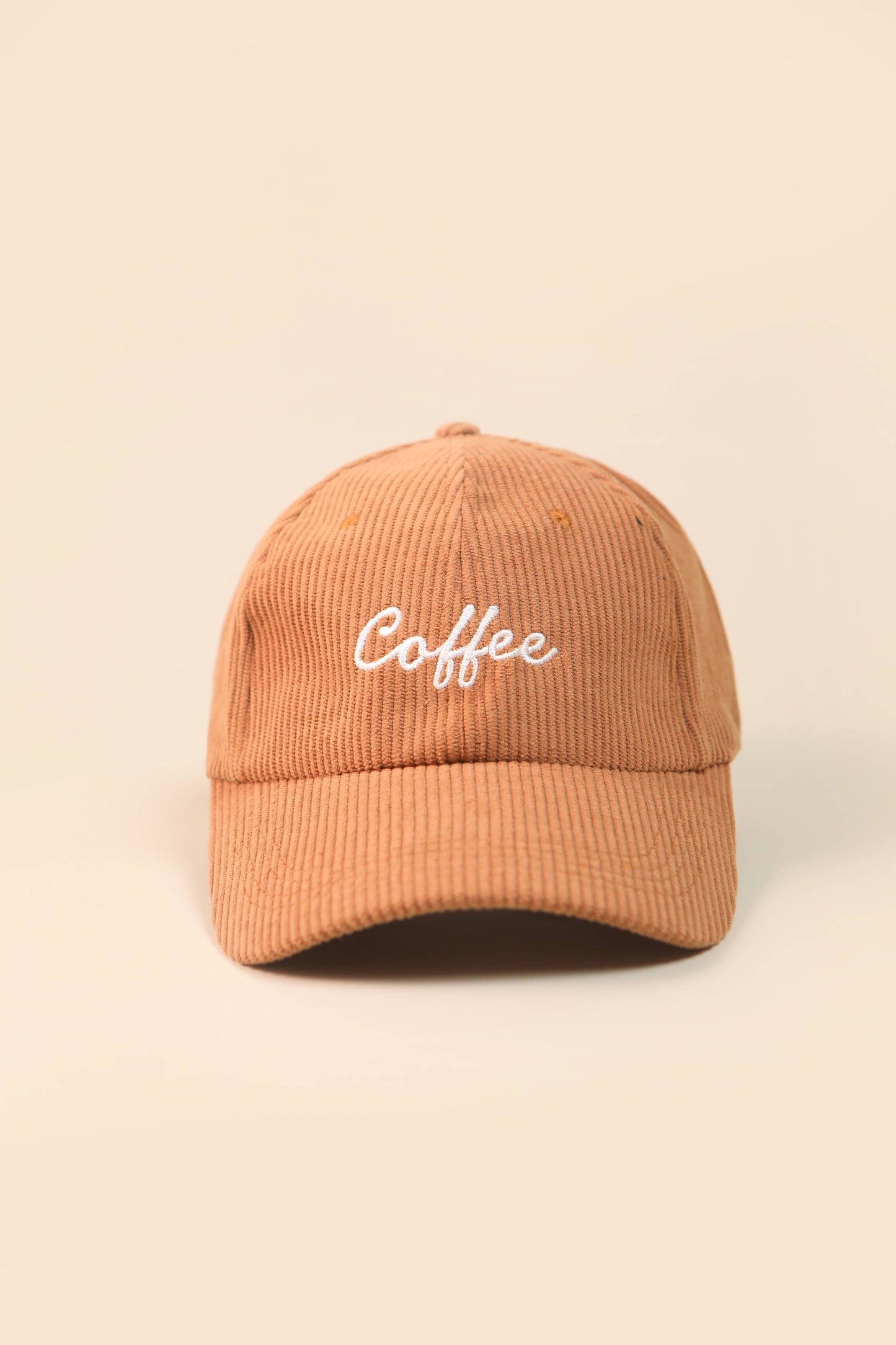 Coffee Corduroy Baseball Cap