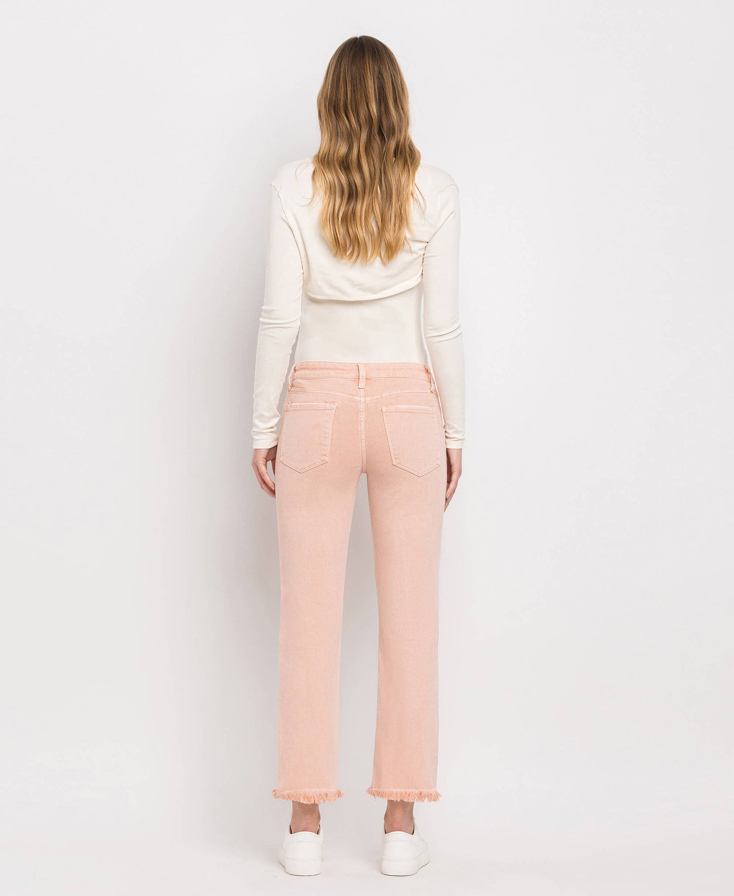 Vervet by Flying Monkey Mid Rise Crop Straight Jeans
