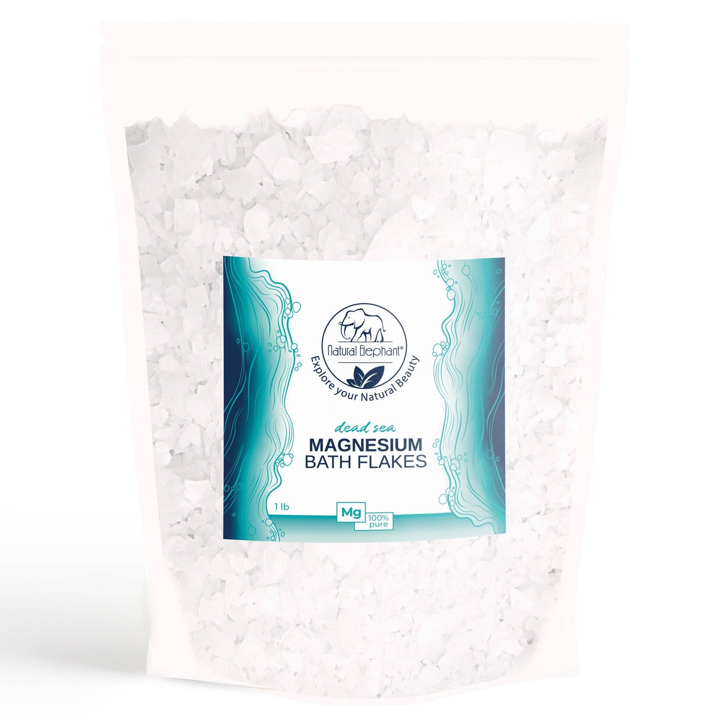 Natural Elephant - Dead Sea Magnesium Flakes: 8 oz | 227g