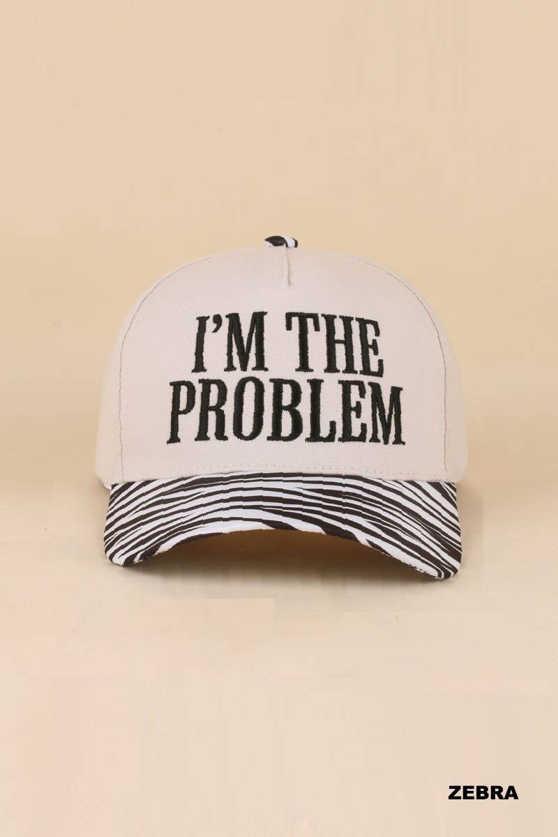 I'm The Problem Two Tone Snapback Hat: CAMO