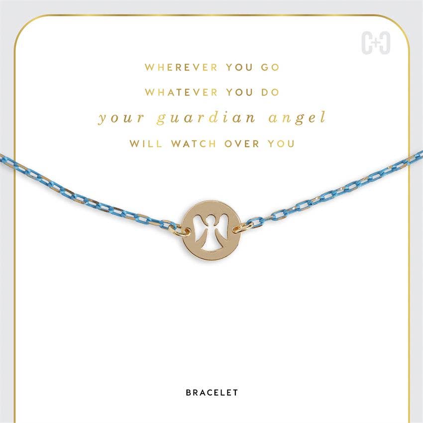 COCO + CARMEN - Guardian Angel Bracelet: Silver