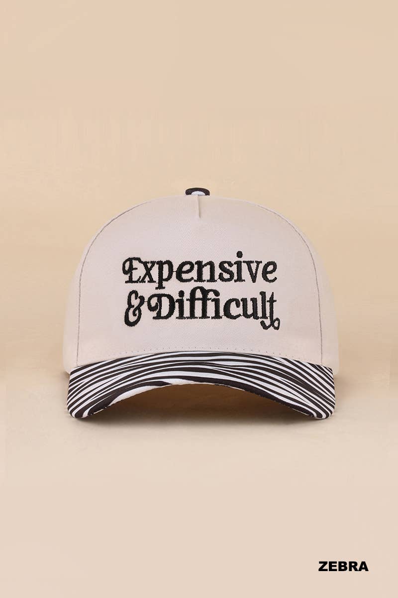 Expensive And Difficult Two Tone Canvas Cotton Cap: DK FOREST