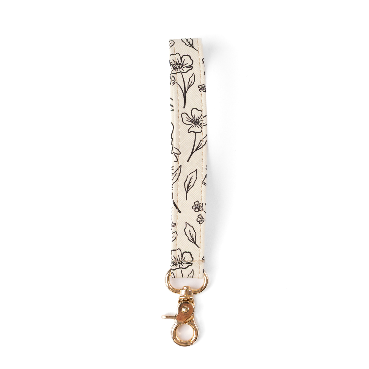Floral Wristlet Keychain: Pressed Floral