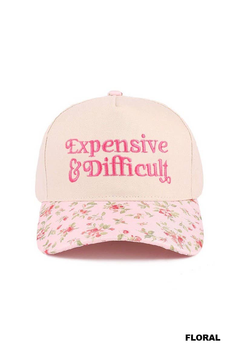 Expensive And Difficult Two Tone Canvas Cotton Cap: DK FOREST