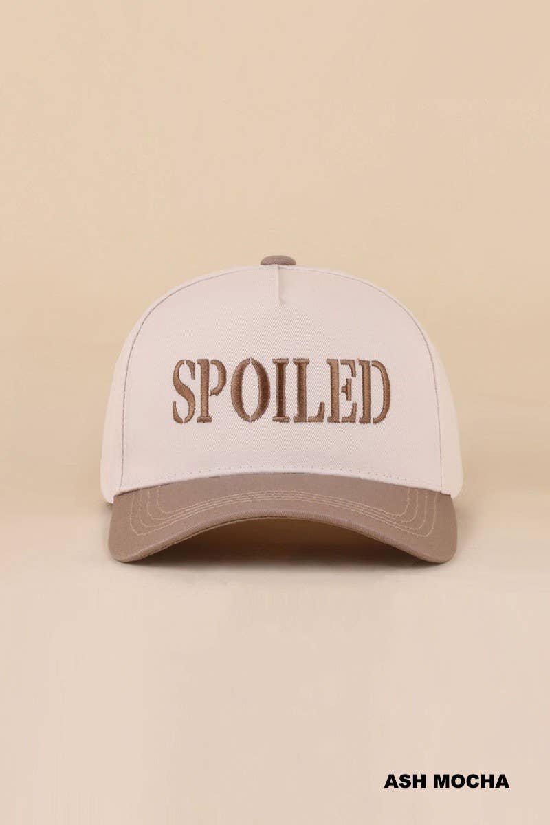 Spoiled Two Tone Snapback Hat: DK FOREST