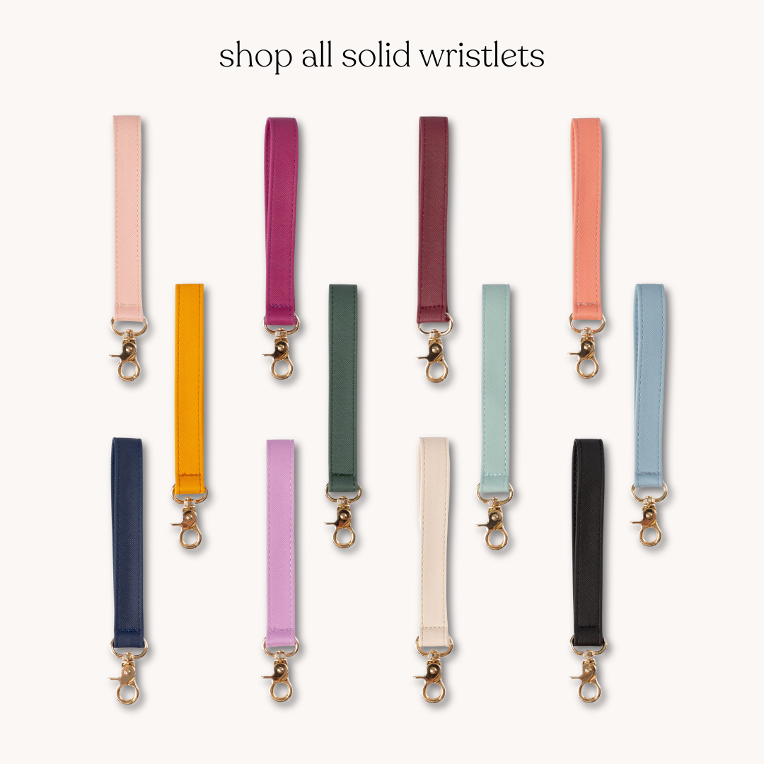 Solid Wristlet Keychain: Lilac