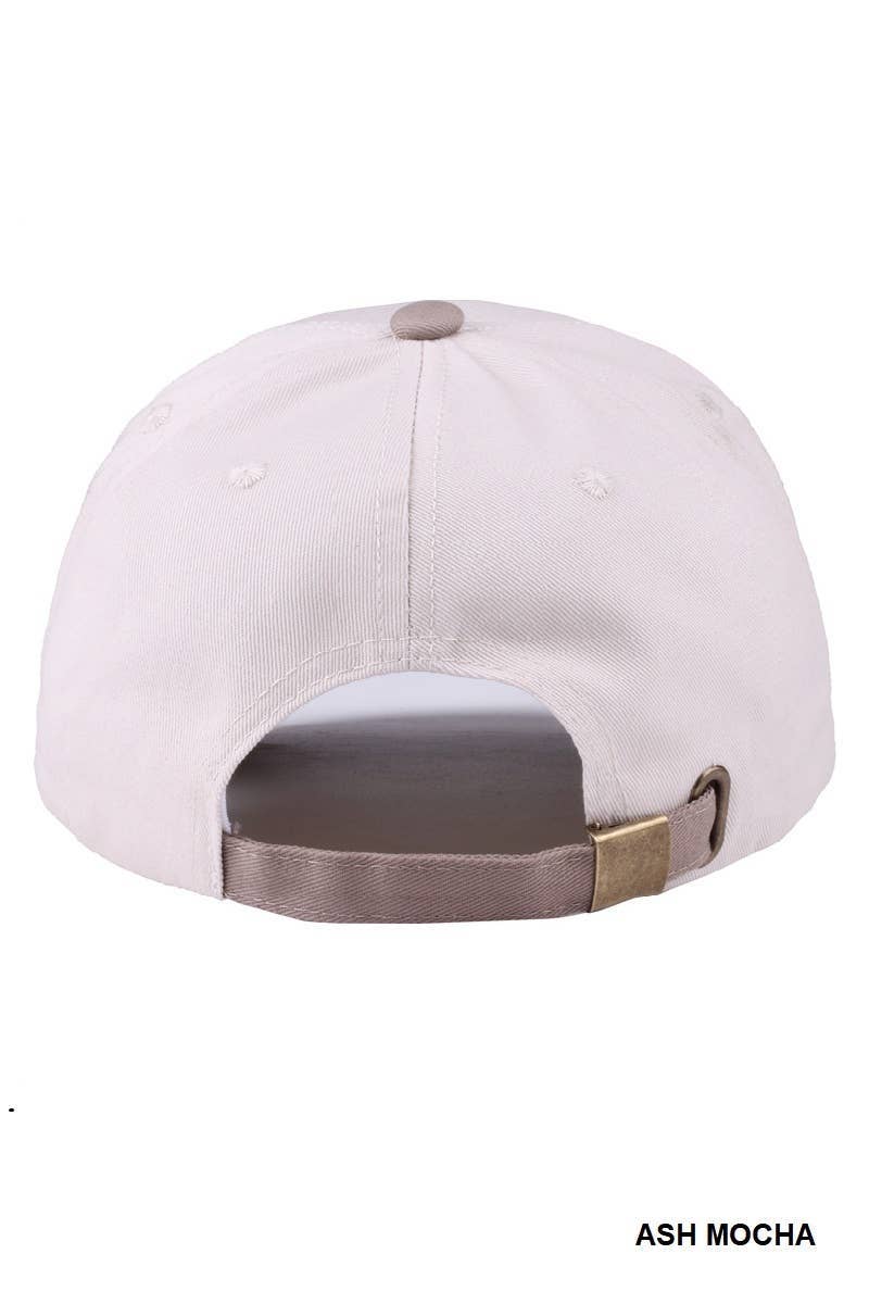 Salty Two-tone Canvas Cotton Cap: LEOPARD