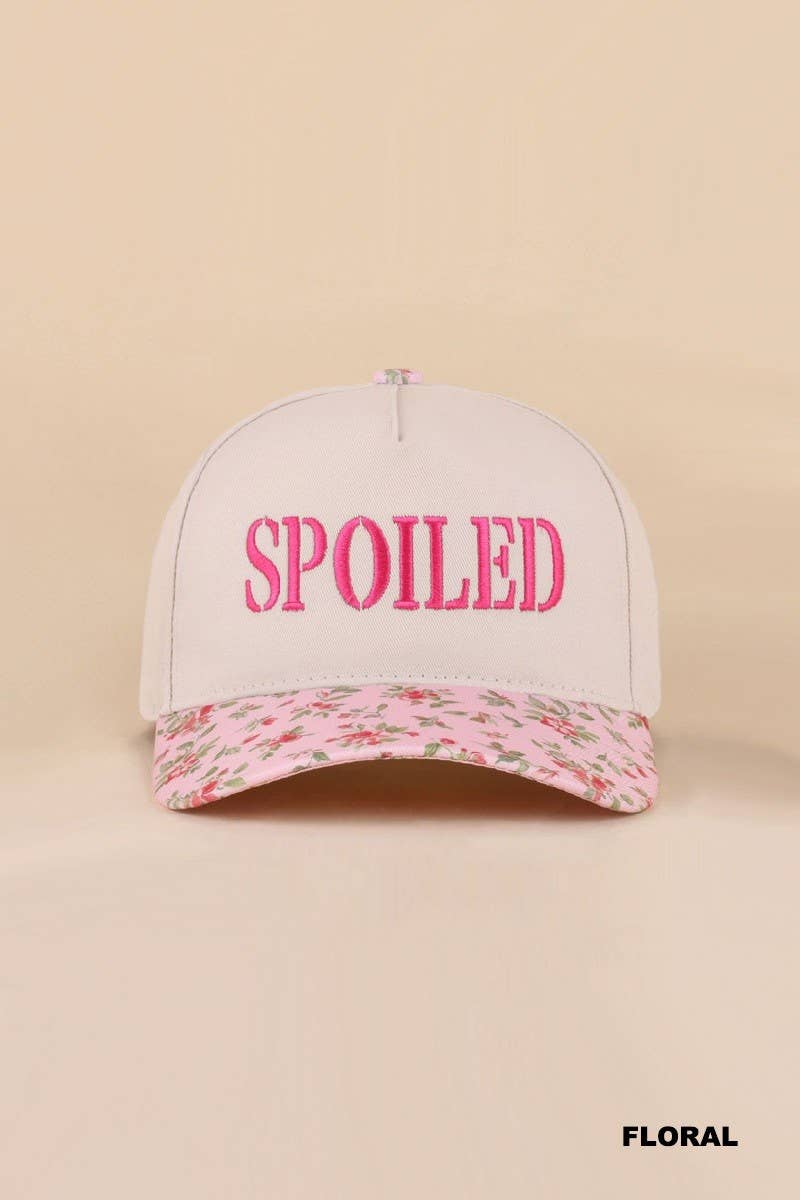 Spoiled Two Tone Snapback Hat: DK FOREST