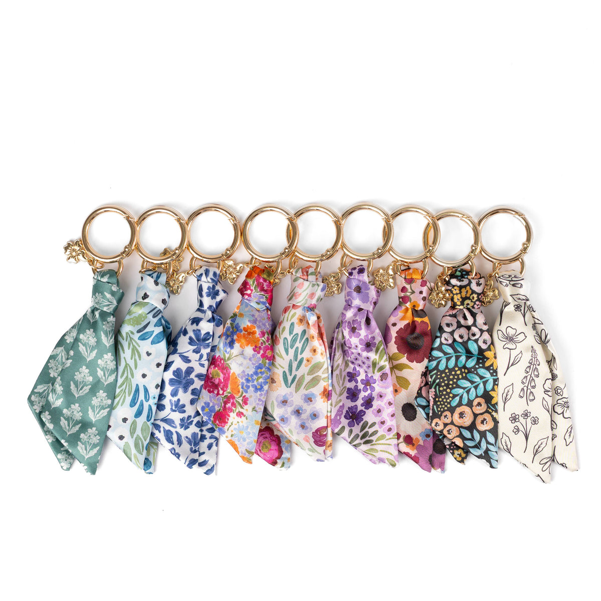 Floral Satin Keychain: Primrose Petals