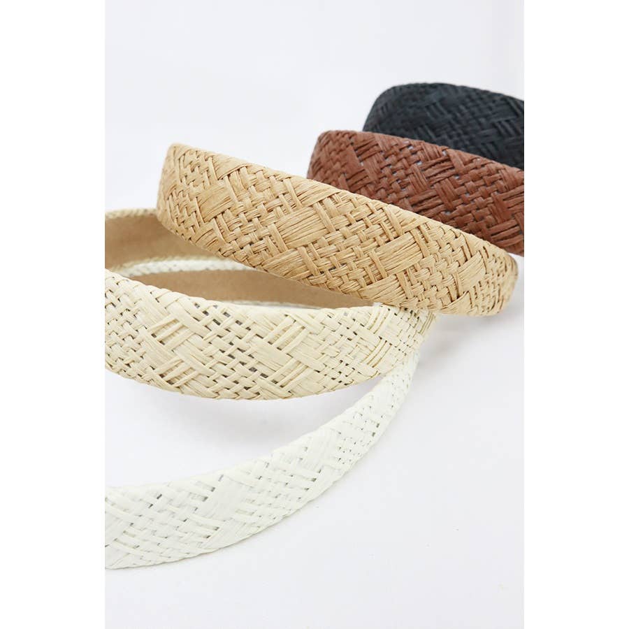 Woven Straw Summer Headband