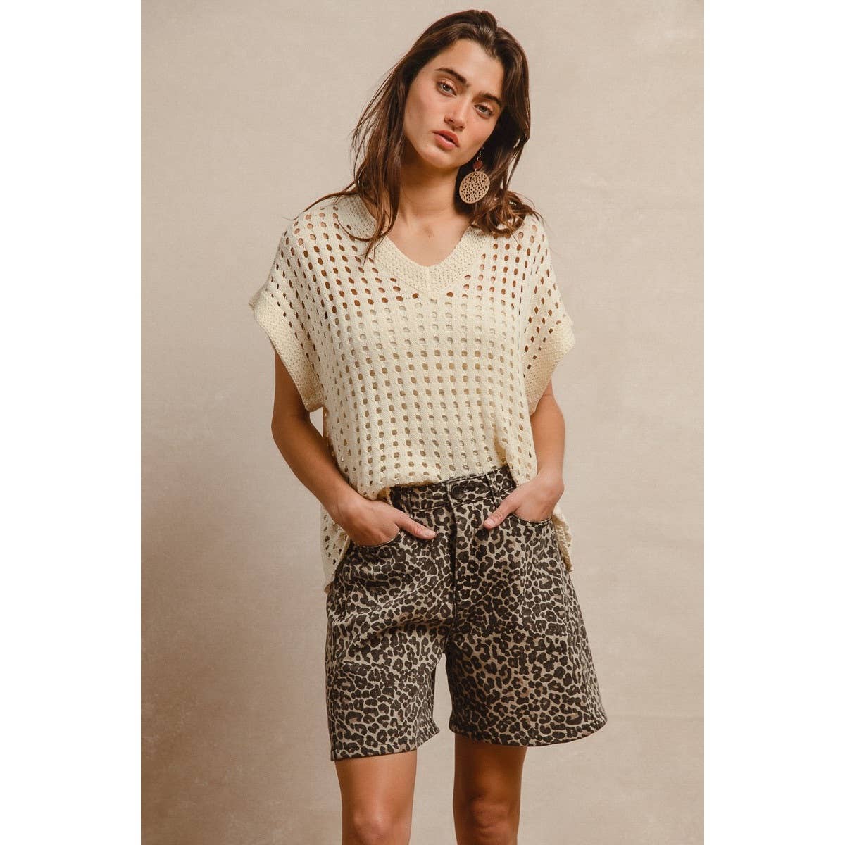 Leopard Print Shorts