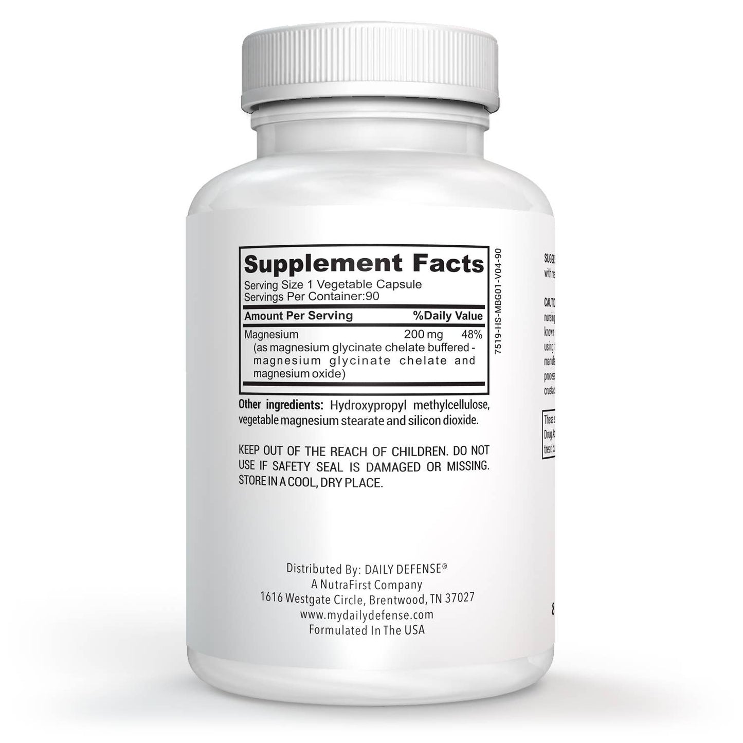 MAGNESIUM GLYCINATE Cardiometabolic Musculoskeletal Support