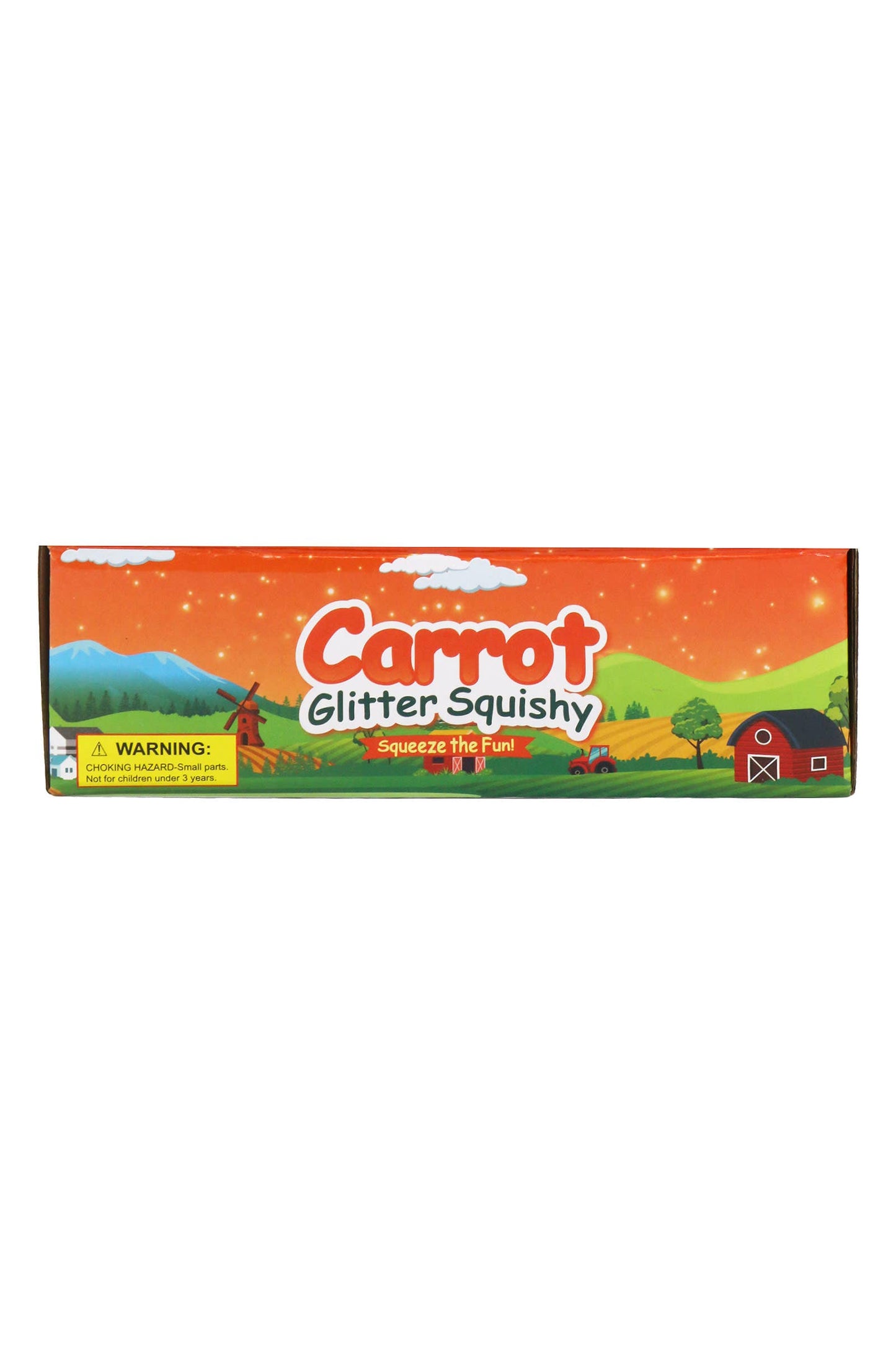 Cute Happy Carrot Glittery Maltose Putty Filled Squishy Toy