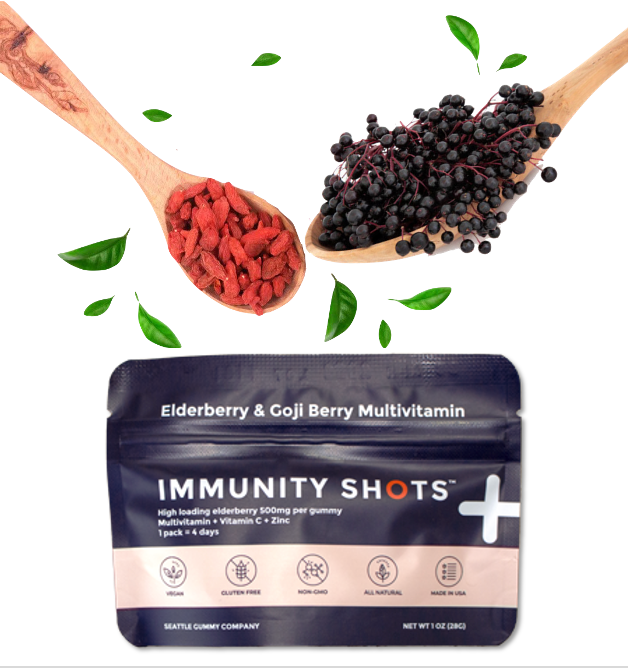 Mocca Shots-Immunity Shots Elderberry Goji Berry Multivitamin One Packet (4 days supply)