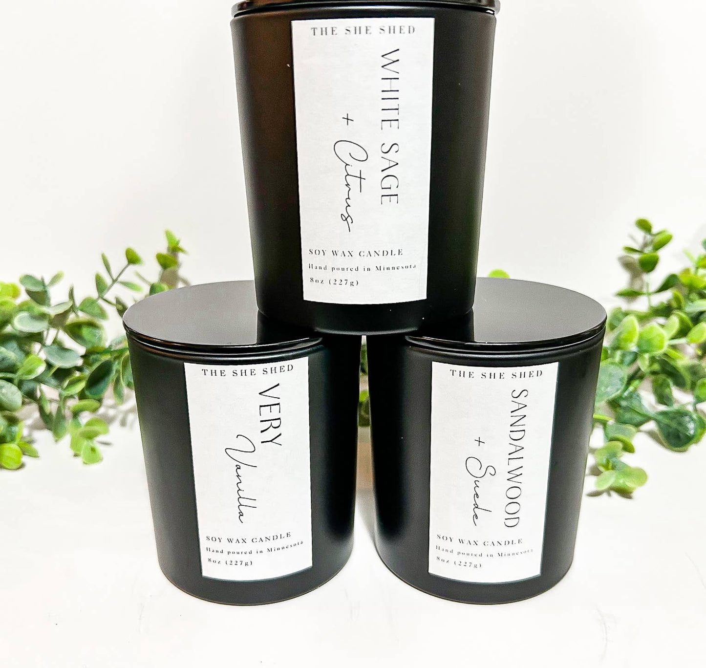 8 OZ  Soy Wax Candles