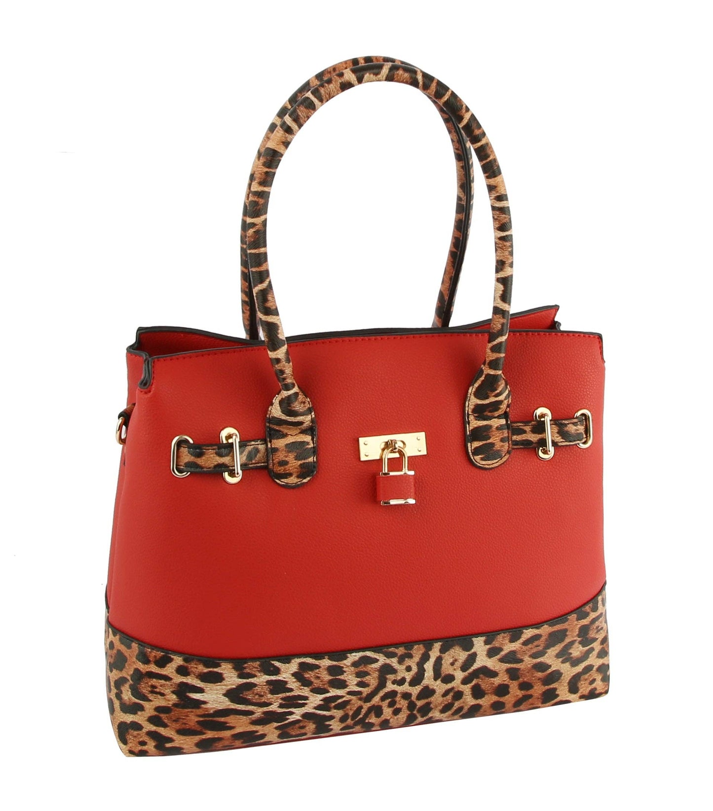 Women's Satchel Purse Shoulder Bag - Vegan Leather