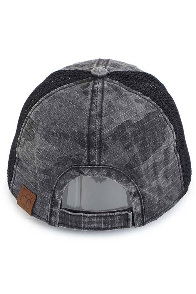 C.C American Flag Embroidery Camo Baseball Hat
