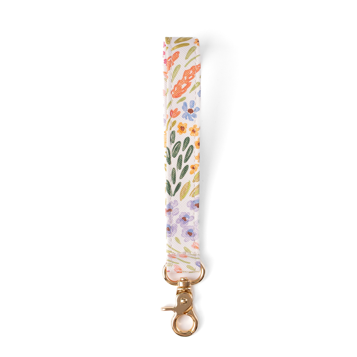 Floral Wristlet Keychain: Lilac Floral