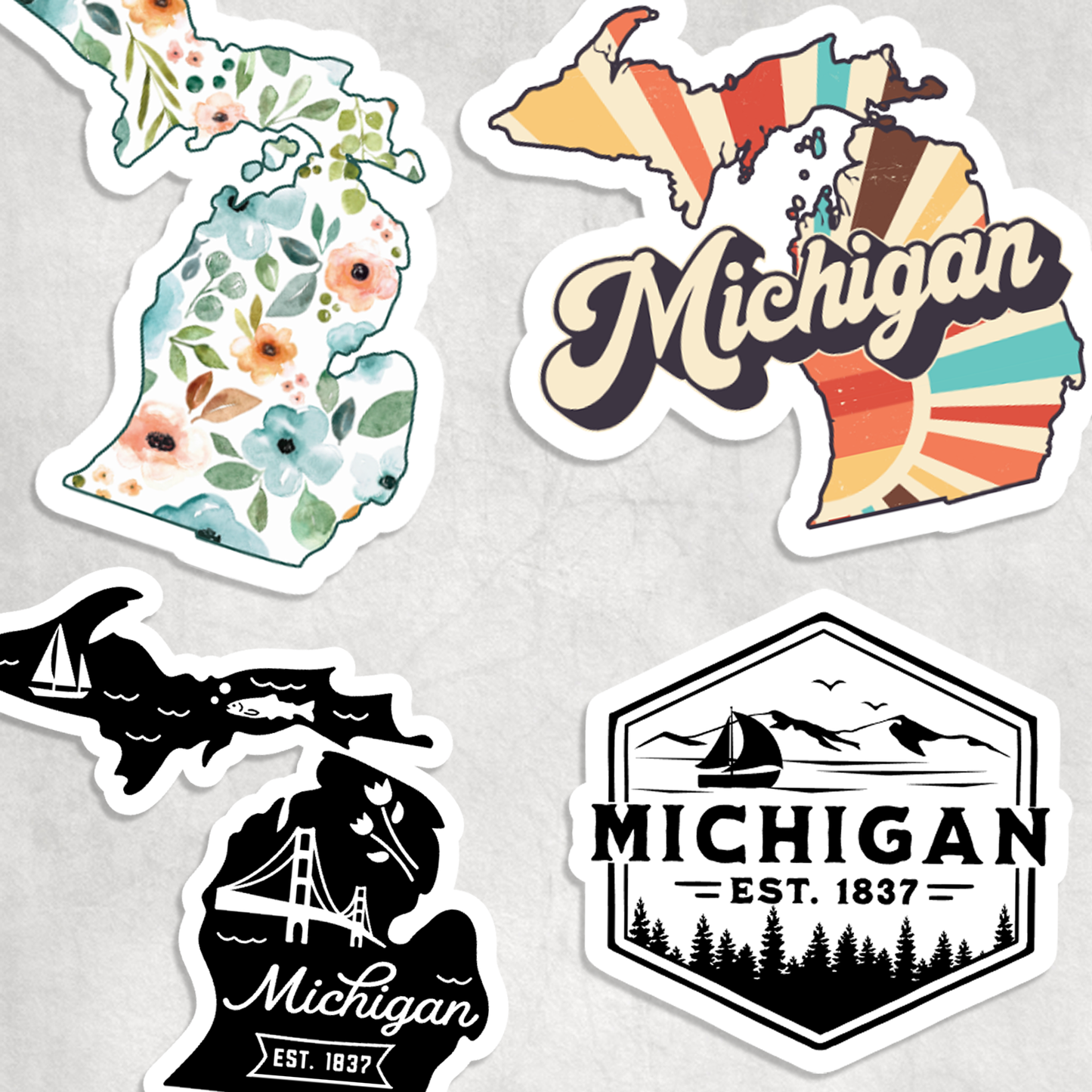 Expression Design Co - Michigan Stickers:/Car Decal