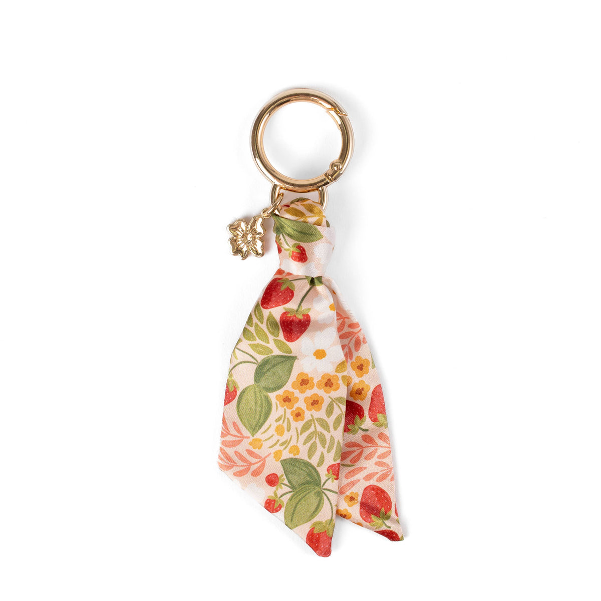 Floral Satin Keychain: Primrose Petals
