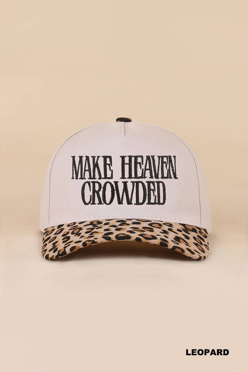 Make Heaven Crowded Two-tone Canvas Cotton Cap: DK FOREST
