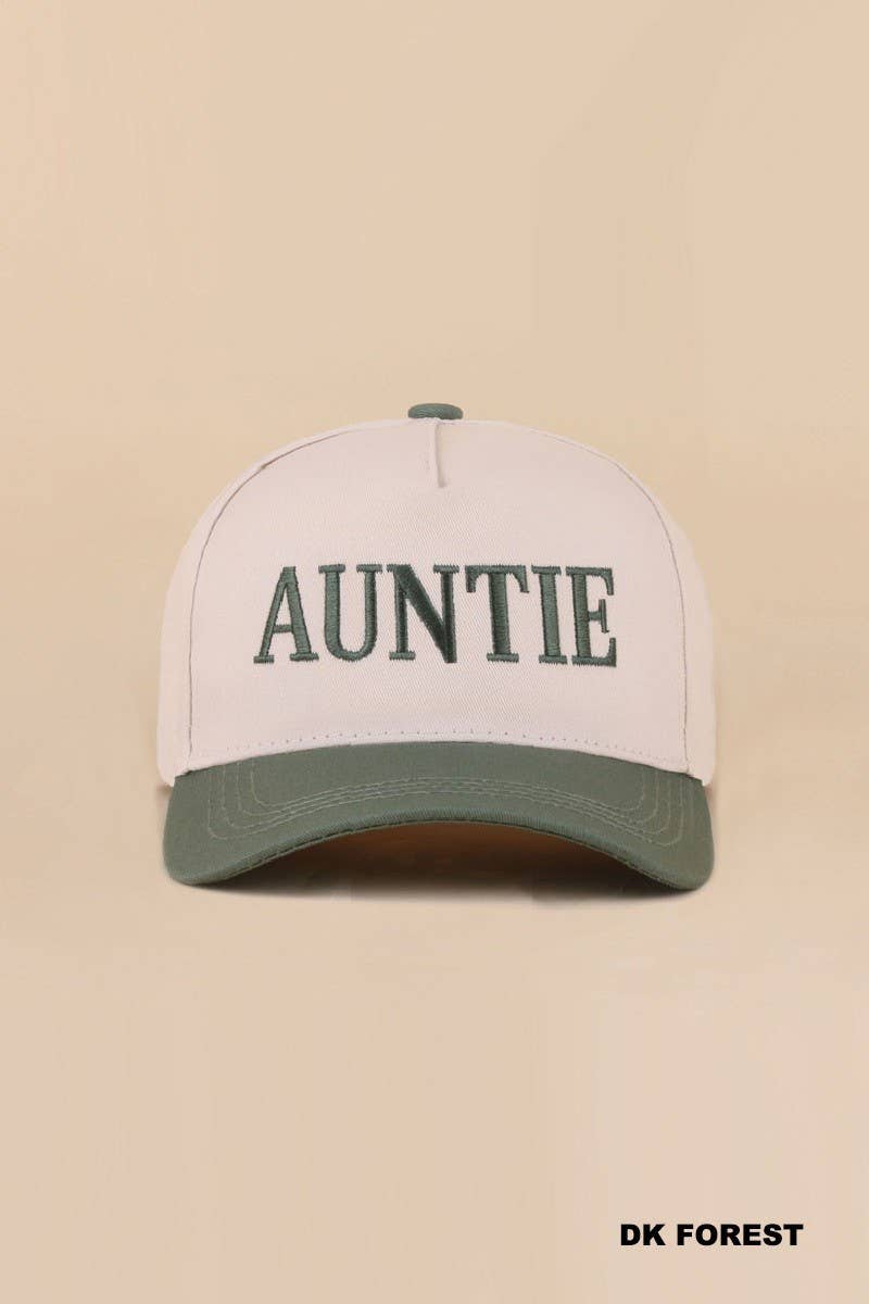 Auntie Two Tone Snapback Hat: LEOPARD