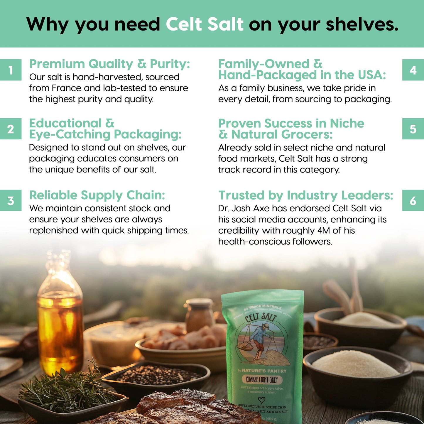 Celtic Sea Salt, 8 oz Shaker of Coarse Light Grey Celt Salt