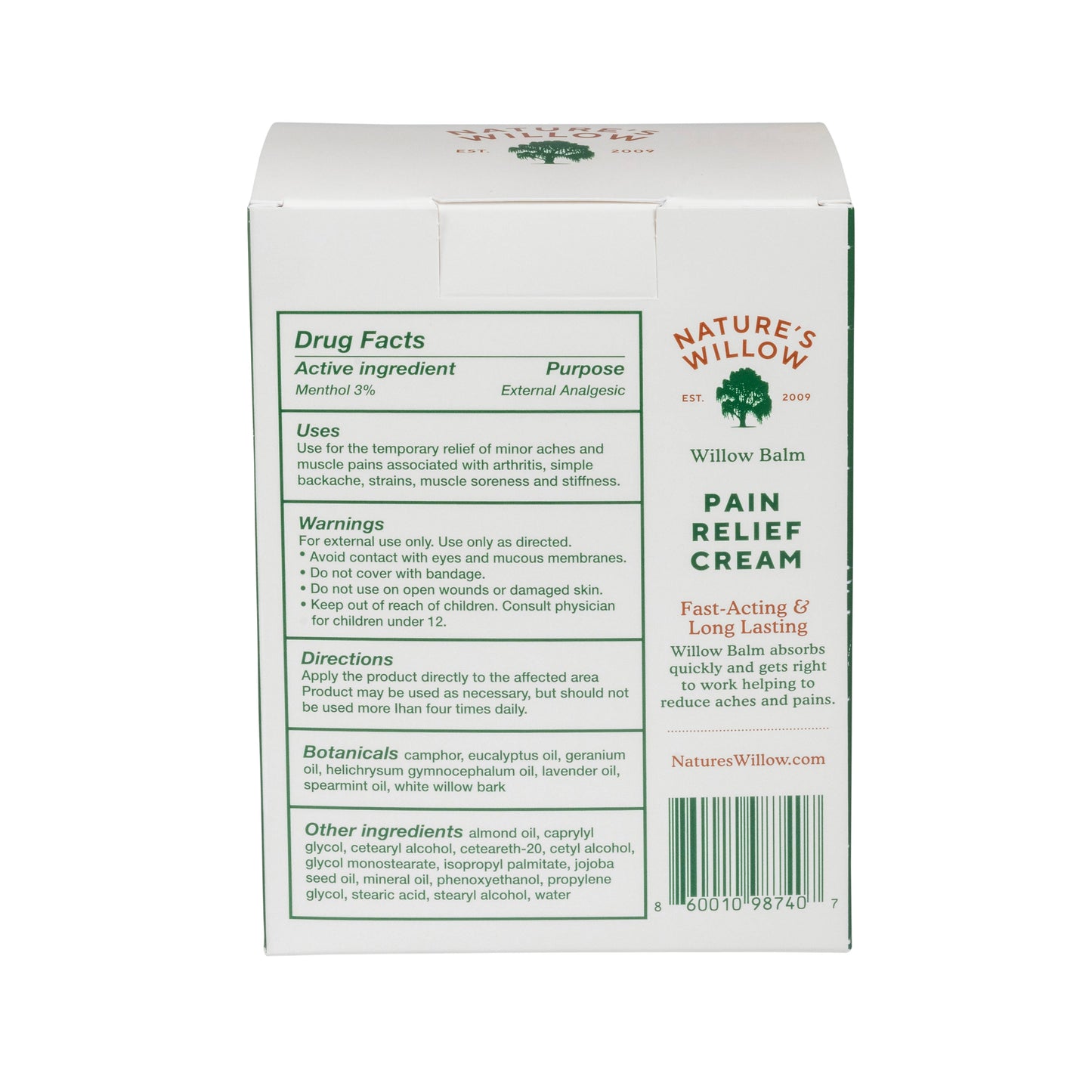 🎁Willow Balm Sampling Pain Relief Cream Packets