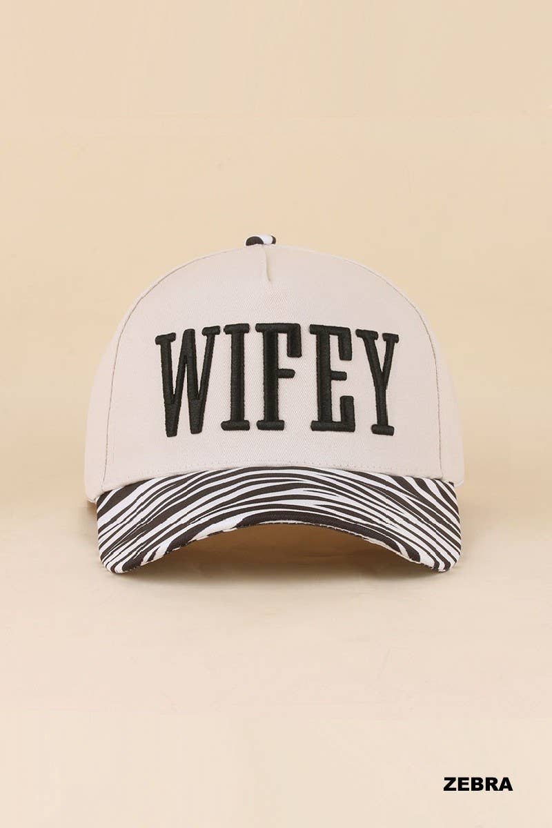 Wifey Two Tone Snapback Hat: DK FOREST