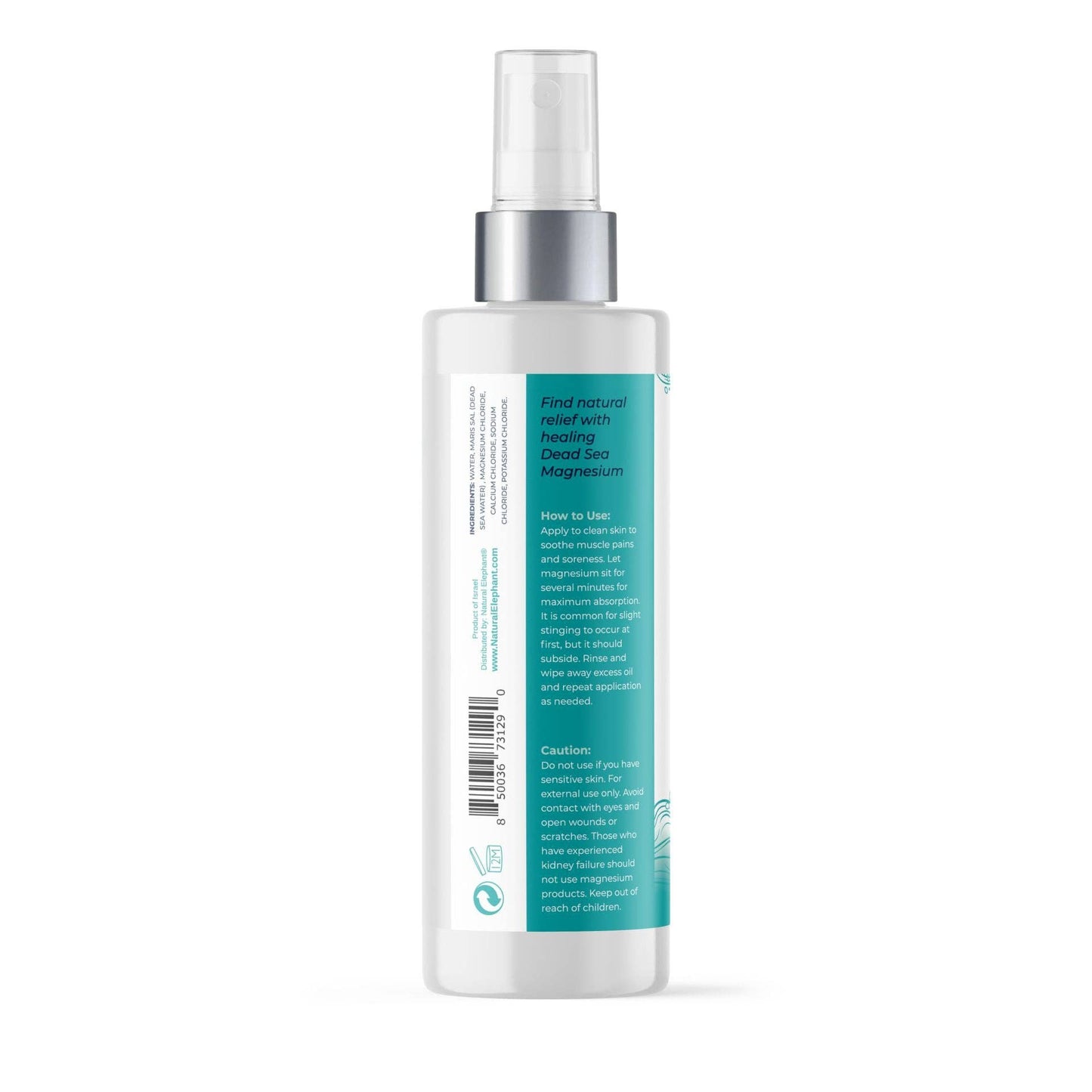 Natural Elephant - Dead Sea Magnesium Oil Spray: 6.7 fl oz | 200mL