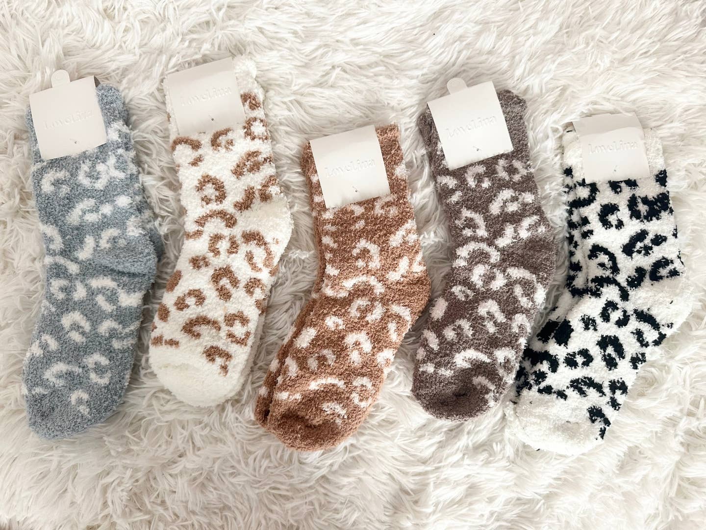Assorted Leopard Print Socks for Women
