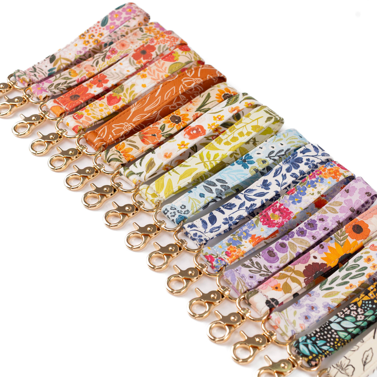 Floral Wristlet Keychain: Lilac Floral