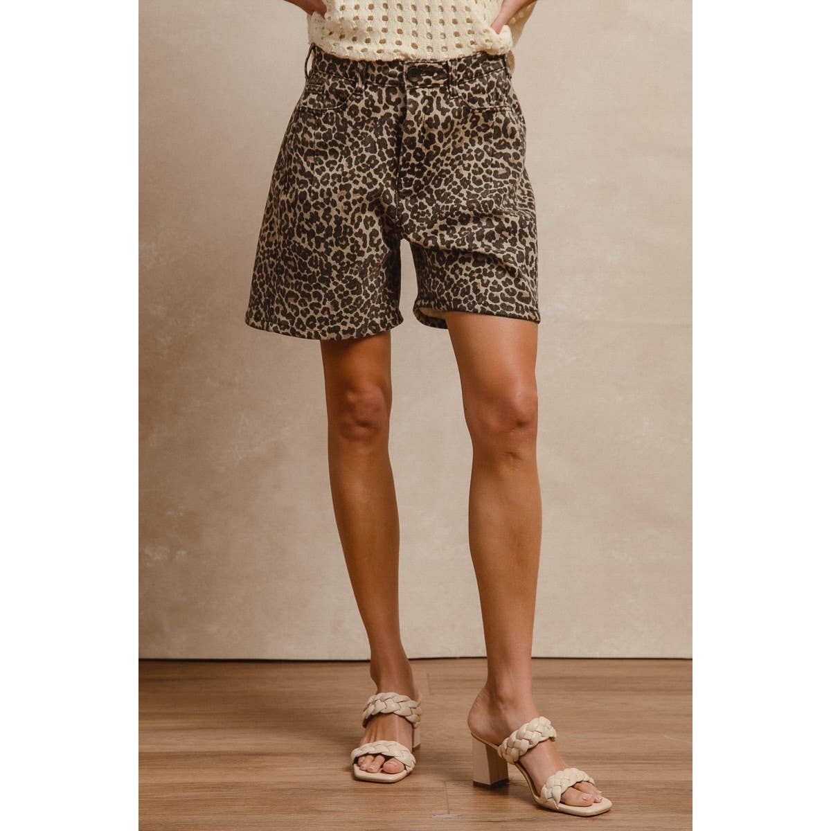 Leopard Print Shorts