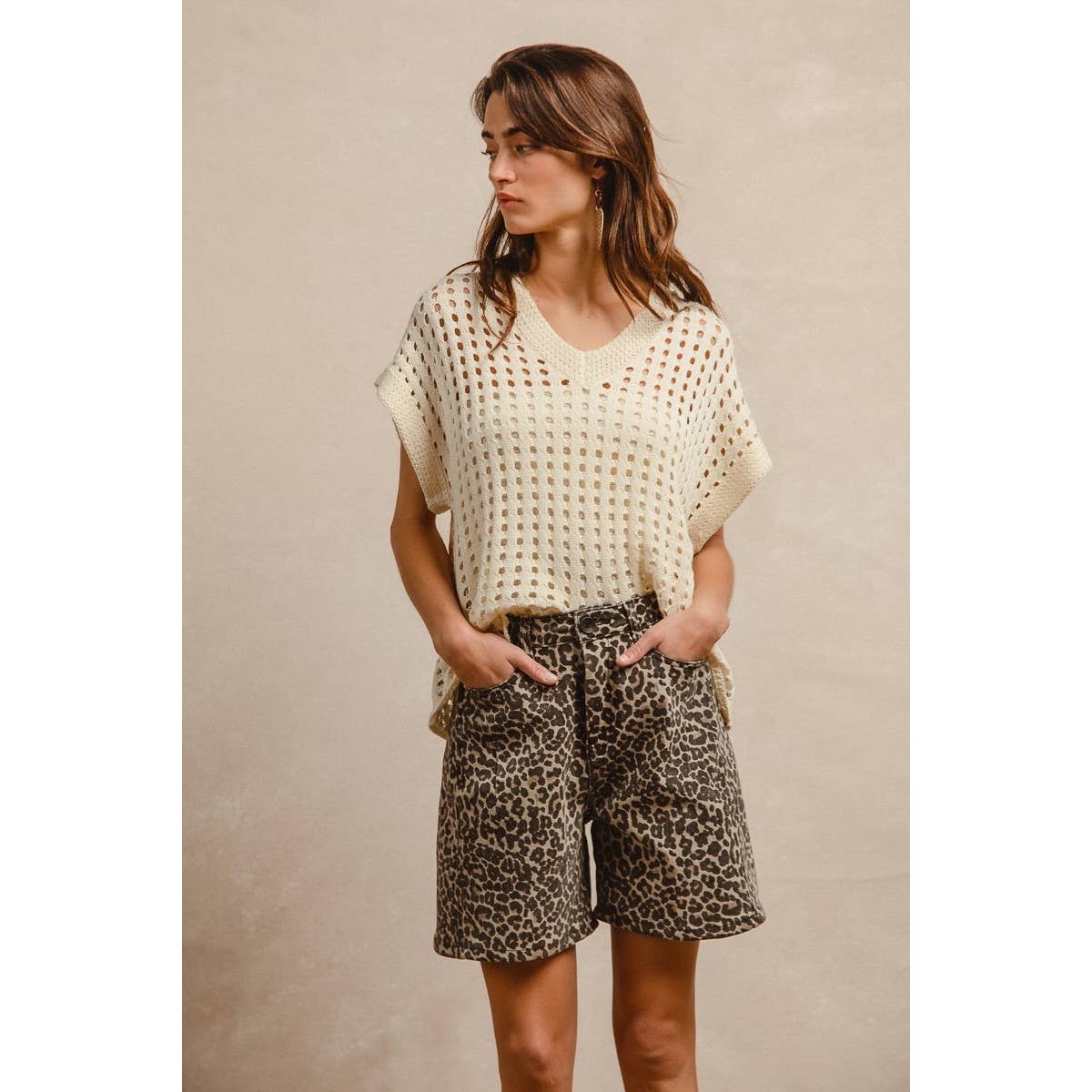 Leopard Print Shorts