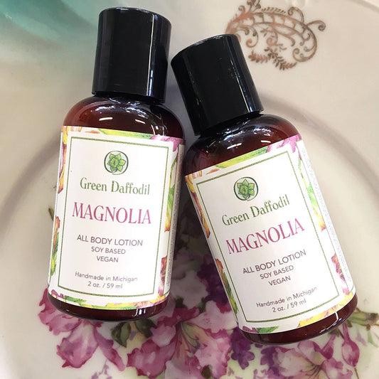 Magnolia Mini Soy Lotion Bottle - Spring Floral